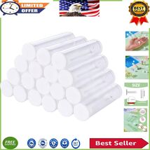 Lightweight Plastic Test Tubes Set - 100 Clear Containers with Protectiv... - $39.86 CAD