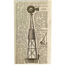 Suburban Farm Labor Want Ad 1894 Advertisement Victorian Agriculture ADB... - €8,57 EUR