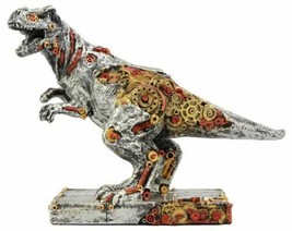 Steampunk T-Rex Figurine Jurassic Era Predator Tyrannosaurus Rex Statue Dinosaur - £26.36 GBP