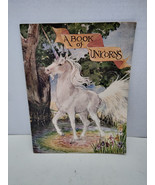 A Book Of Unicorns 1978 Welleran Poltarnees Vtg Art Print Book - $29.99