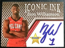 2019 Zion Williamson Iconic Ink Autographed Facsimile Reprint - Mint - Pelicans - £1.57 GBP