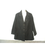 Maralyn &amp; Me Woman Size 1X Reefer Faux Wool Coat Black #6754ME NEW with Tag - £60.86 GBP