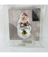 NHL Chicago Blackhawks Santa Mini Water Snow Globe Happy Holidays Orname... - £13.81 GBP