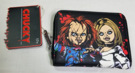 NWT Loungefly Universal Chucky Bride of Chucky Happy Couple Zip Around Wallet - $36.25