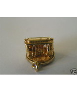 Vintage Sterling Movable Cable Car Charm Gold Plated - £18.32 GBP