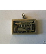 Vintage Sterling Silver Cable Car on Plaque Charm - £15.93 GBP
