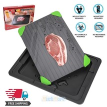 Large Fast Metal Thawing Plate Defrosting Tray For Frozen Food Steak Por... - $43.69
