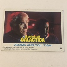 BattleStar Galactica Trading Card 1978 Vintage #31 Lorne Greene - £1.52 GBP