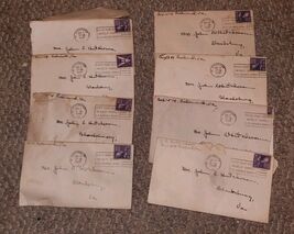 VTG Lot of 8 Letters Man in Hospital to Wife April 1947 Richmond Blacksb... - $19.99