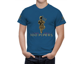 100 Pipers Beer Blue T-Shirt, High Quality, Gift Beer Shirt - £25.57 GBP