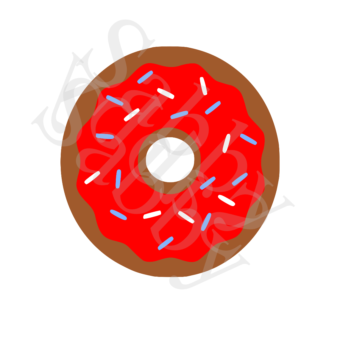 Donut 7-Digital ClipArt-Party-Art Clip-Gift Tag-Cup-Notebook-Snack-Scrap... - $1.99