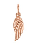 14K Rose Gold 3/4&quot; Angel Wing Charm - $285.00