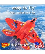 2.4G F22 2CH Model RC Airplane RC Plane for Kids Toy. 2 Batteries, Color Red - $88.62 CAD