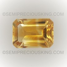 Natural Citrine Octogan Step Cut 7X5mm Amber Yellow Color VVS Clarity Loose Gems - £9.32 GBP