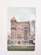 Peoria IL 1910 YMCA &amp; Loan Co. Horse Cart Vintage Postcard Posted - £7.77 GBP