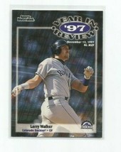 Larry Walker (Colorado Rockies) 1998 Fleer Sports Illustrated Card #192 - £2.35 GBP
