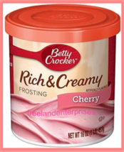 Food Betty Crocker Rich and Creamy Cherry Frosting, 16 oz (1 Container) - £8.59 GBP