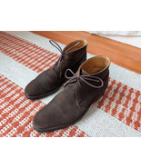 Crockett &amp; Jones Suede Boots dark brown UK 6 US 7 leather Chukka Lace Up... - $210.00