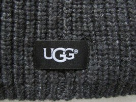 UGG Hat Oversize Knit Beanie Charcoal Unisex New $55 - $44.54