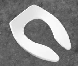Bemis 1655CT (White) Commerical Plastic Elongated Toilet Seat, Without Cover - £38.32 GBP