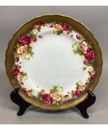 Royal Chelsea ‘Golden Rose’ Plate - Bone China - 8”D - Made In England - $19.79