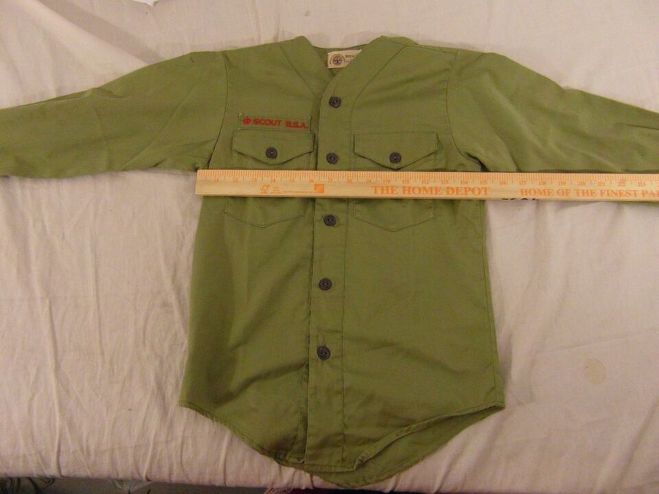 Children&#39;s Vintage Boy Scouts Of America Official Shirt Worn Size Tag 32473 - $15.33