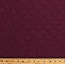 Single-Face Quilted Burgundy 43&quot; Wide Poly Cotton Blend Fabric by Yard D270.20 - £10.01 GBP