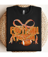Football Mama Coquette Bow PNG, Game Day Football PNG, Football Fall Shi... - $3.43 CAD