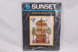 Sunset Counted Cross Stitch 1983 Turn of the Century 2945 Craft NEW OLD ... - $17.63