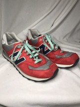 New Balance 574 WL574WHA Red &amp; Gray Running Shoes Sneakers - Women’s Siz... - £27.63 GBP