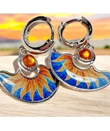 Bohemian Vintage Geometric Art Sun Dangle Earrings Women - €11,11 EUR