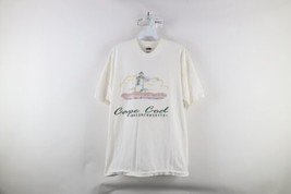 Vintage 90s Streetwear Womens XL Cape Cod Massachusetts Lighthouse T-Shirt White - $39.55