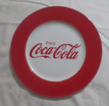 Enjoy Coca-Cola 10 1/2  inch Ceramic Dinner Plate - $6.68