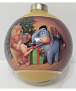 Vintage 1999 Disney Winnie The Pooh A Christmas To Remember Ornament Gla... - $54.45 CAD