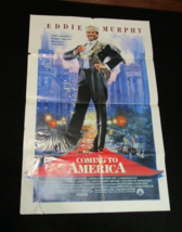Vintage 1988 Coming To America Original 40&quot;X27&quot; Movie Poster Eddie Murphy - £38.78 GBP