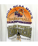 Vintage 2004 NCAA Basketball Tournament Mens XL T Shirt Wake Forest Fiel... - £18.47 GBP