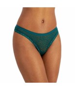 Jenni Womens Leopard Lace Thong, Large Green Emerald - $15.99