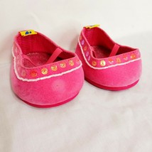 Build A Bear Pink Velvet Flat Shoes Sequins - $12.89