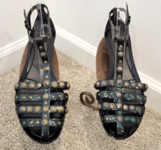JIMMY CHOO &quot;JENNY&quot; Rubber Sandals with Brass Studs - Size 40 - $100.00