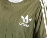 adidas Originals Women&#39;s Adicolor 3-Stripes Pinstripe T-Shirt Green Size... - $29.99