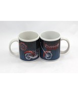 Orange County Choppers Mugs 2004 Blue Set of 2 - $18.59 CAD