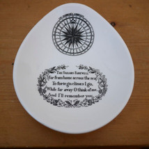 Vintage Mariners Compass Sailors Farewell Queensberry Crown Fine Bone China Dish - £15.84 GBP