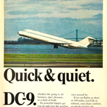 1968 McDonnell Douglas DC-9 Plane Advertisement Vintage Aviation Jet DWW11B - $24.99