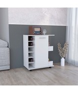 Lothian Bar Cart: 2-Tier, 6-Bottle, Rolling - €171,23 EUR