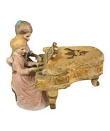 Vintage Ardalt Piano Playing Children Figurine Art Ware Japan Style 7x6x4 - $43.20