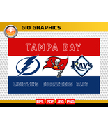 Tampa Bay Lightning, Buccaneers, Rays Tampa city. Digital Size: 90x150cm... - £2.40 GBP