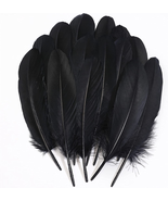Black Craft Feathers Bulk - 120Pcs 6-8 Inch Real Goose Feathers for DIY ... - $199.09 MXN