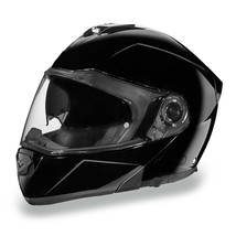 Daytona Helmets Glide DOT Gloss Black Modular Flip-Up Motorcycle Helmet - £116.94 GBP