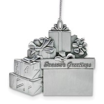 Pewter Gift Packages Engraveable Ornament - £14.63 GBP