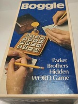 Game Boggle Parker Brothers Word Game Wood Letter Cubes Vintage 1976 - £11.75 GBP